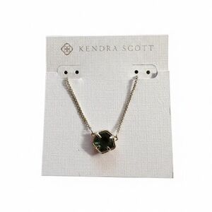 Kendra Scott Jaxon Pendant Necklace Sage Mica Stone